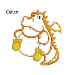 Stickdatei - Knuffeldrachen Oskar